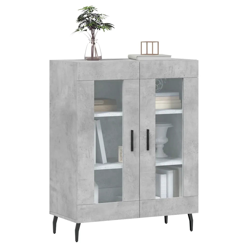 Credenza Grigio Cemento 69,5x34x90 cm in Legno Multistratocod mxl 79921