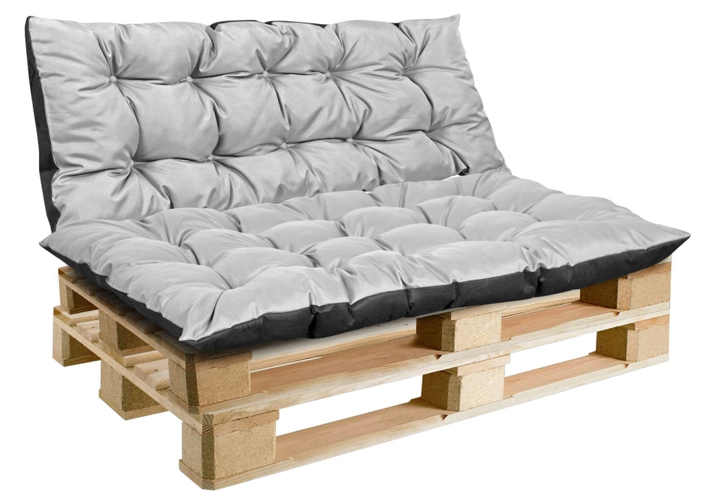 AIO FACTORY Cuscini da giardino impermeabili 120x80 cm grigio chiaro