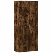 Credenza | Madia | Buffet da pranzo | Armadio da pranzo Rovere Fumo 80x35x180 cm in Legno Multistrato