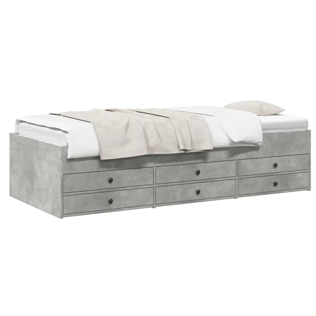 Telaio del letto con storage Grigio Cemento 80 x 200 cm 3429650