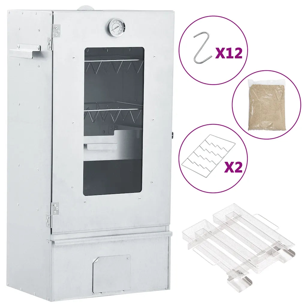 Forno Affumicatore BBQ Generatore Fumo Freddo Acciaio Zincato