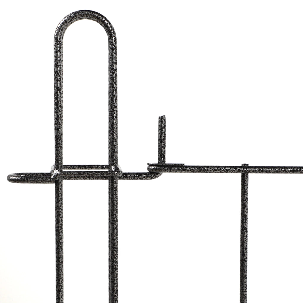 Cancello da giardino KADAX, pannello in metallo per recinzione con pali 93x72cm