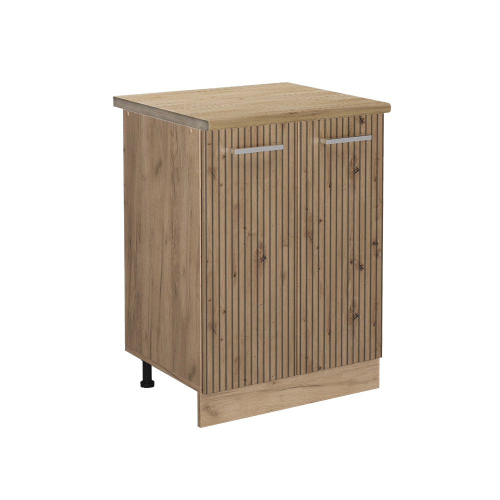 Vicco Mobiletto base cucina Rovere artigianale 60 cm , PL Rovere