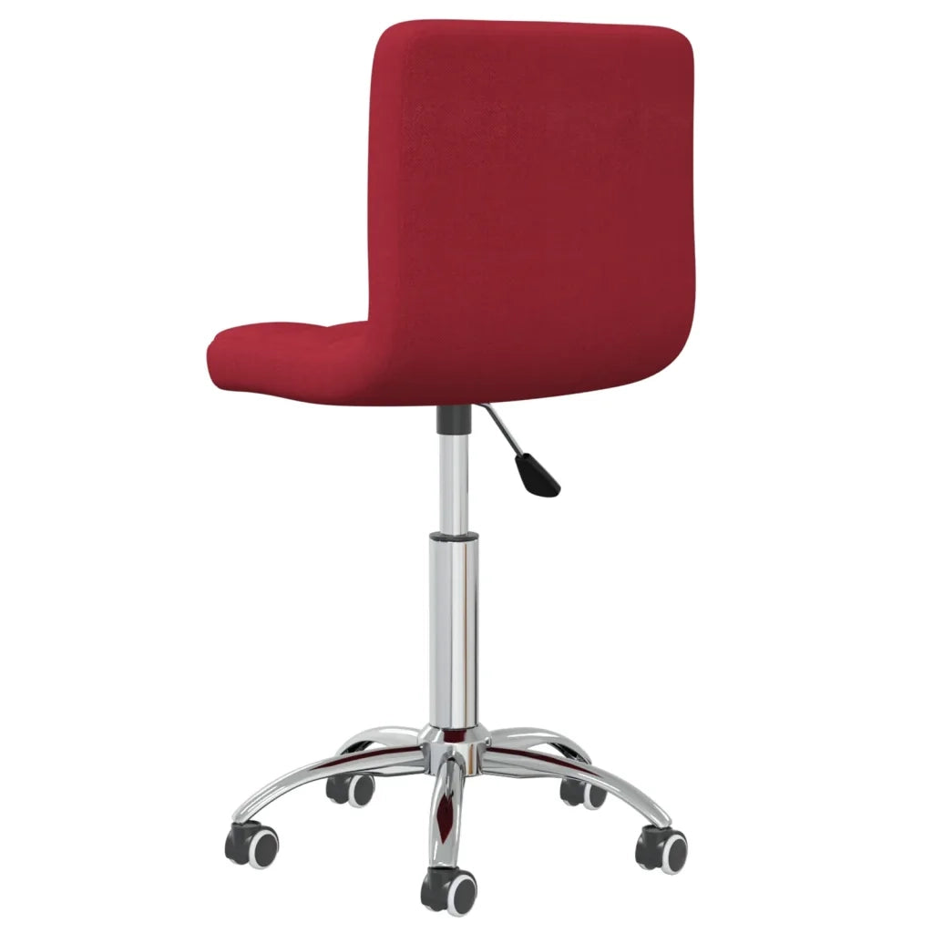 Sedia da Pranzo Girevole Rosso Vino in Tessuto cod mxl 28064