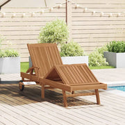 Lettino prendisole con cuscino Marrone 195 x 59 x 78,5 cm