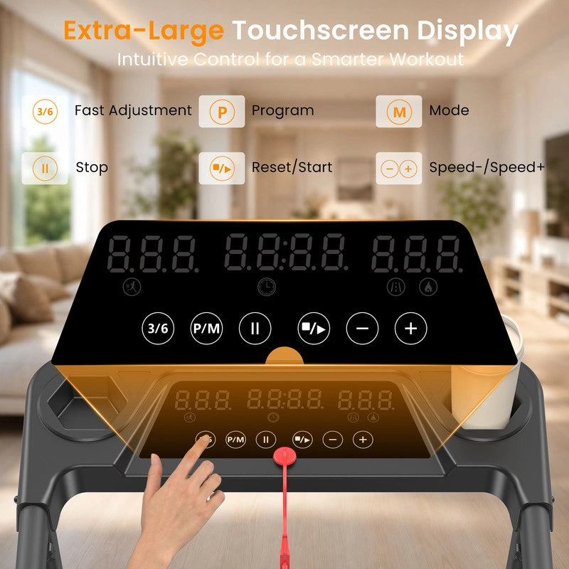 Tapis roulant pieghevole | Regolazione inclinazione | 3,0 HP | Ultra-silenzioso | 1¨C12 km/h | Controllo tramite App Smart | Design ammortizzato