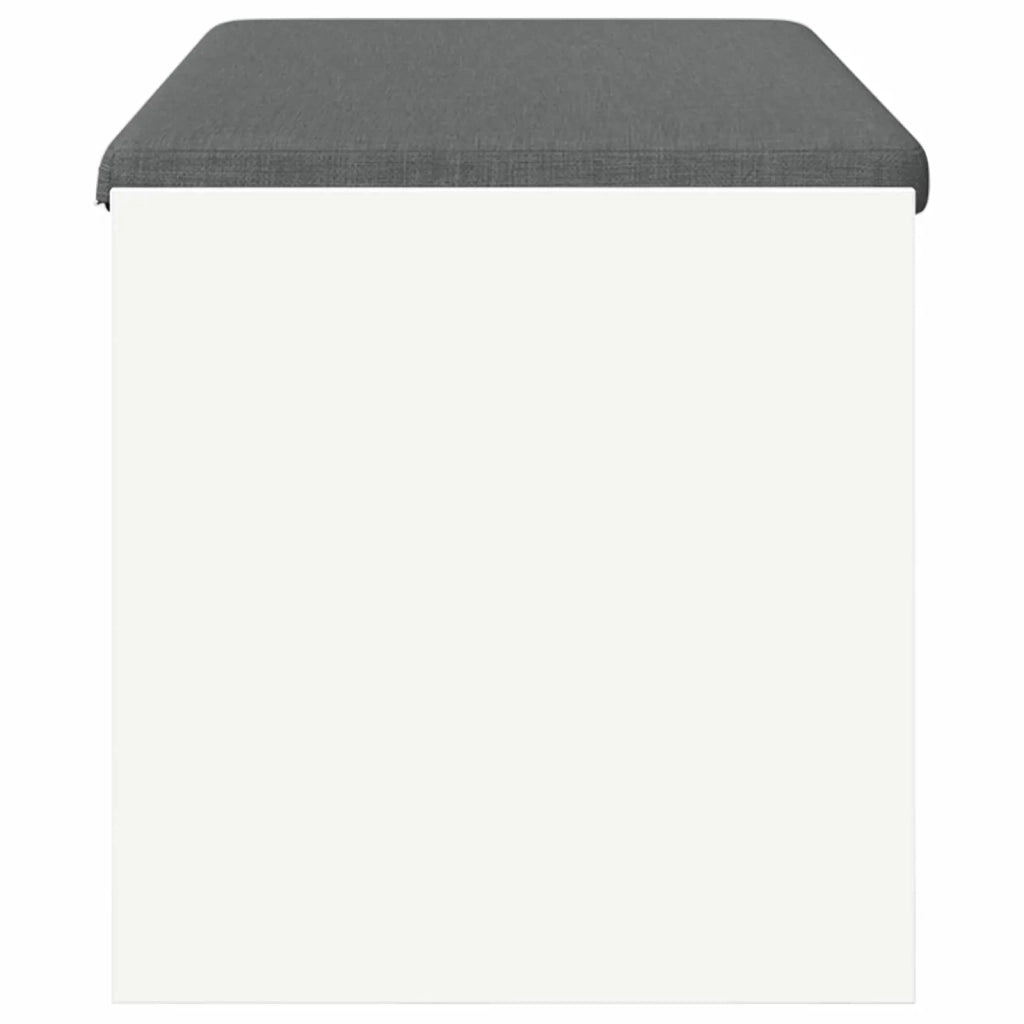 Panca per ingresso con cuscino-Sgabello-Panca da Corridoio Bianco 103 x 38 x 40 cm