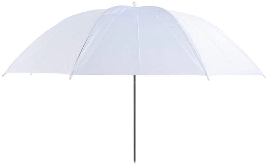 Paralume Portatile con Diffusore per Fotografia 93 cm - Resistente con 8 Basi Metalliche - Ripiegabile - Luce Sovraccara - Materiali Resistenti