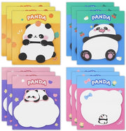 Blocchi di appunti 12 pezzi - Panda/cartoon - Autoadesivi - Quaderni di appunti - 360 fogli - Pergamena ecologo - Notazioni adesive
