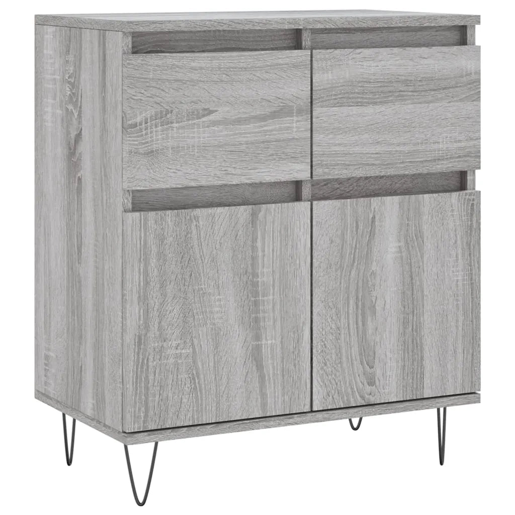 Credenza Grigio Sonoma 60x35x70 cm in Legno Multistrato 831122