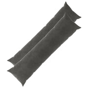 Federa 2 pcs HEERLEN Grigio Scuro 40 x 145 cm Velluto 908828