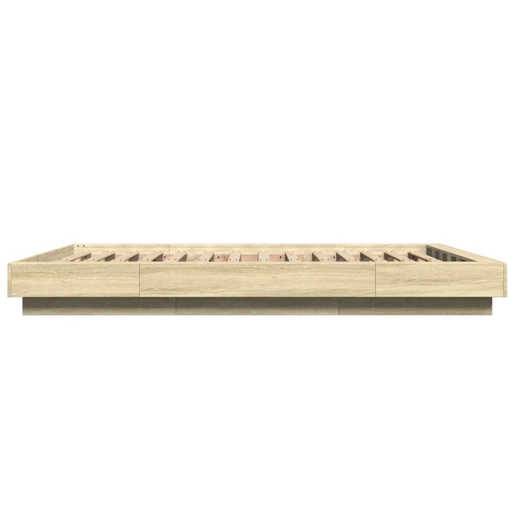 Giroletto Luci LED Rovere Sonoma 120x190 cm Legno Multistrato