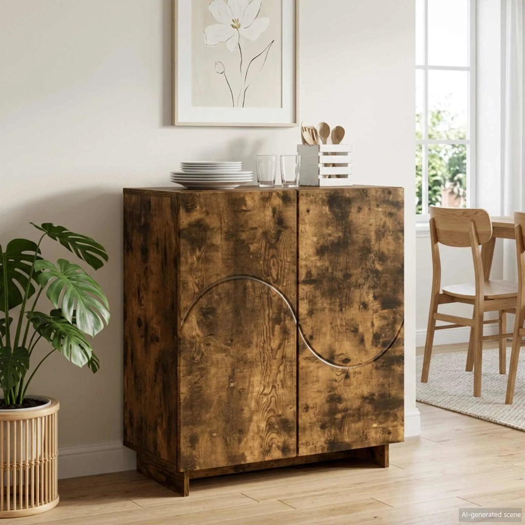 Credenza Rovere Fumo 67 x 34,5 x 75 cm Legno ingegnerizzato 8011536