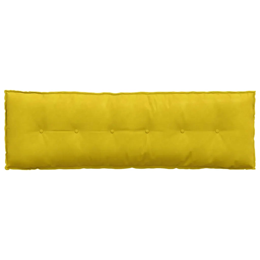 Cuscino per Schiena Giallo 160 x 50 cm Tessuto in Cords 42014897