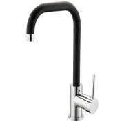 RUBINETTO PER LAVELLO BOCCA ALTA D-2.4CM NERO SATI