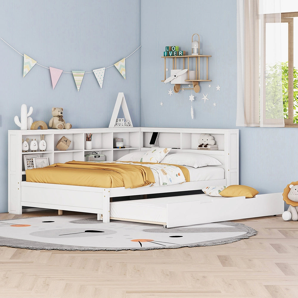 Divano letto matrimoniale - Xylo - 140x200 cm - Bianco - Trasformabile