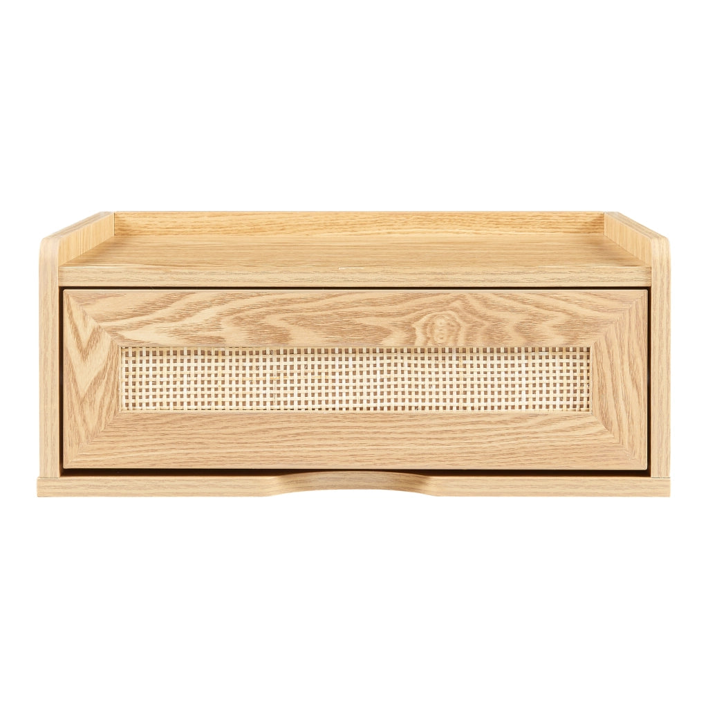 Mensola da Parete Ljuredsø con Cassetto Integrato 40 x 30 x 16,5 cm - Effetto Rovere [en.casa]