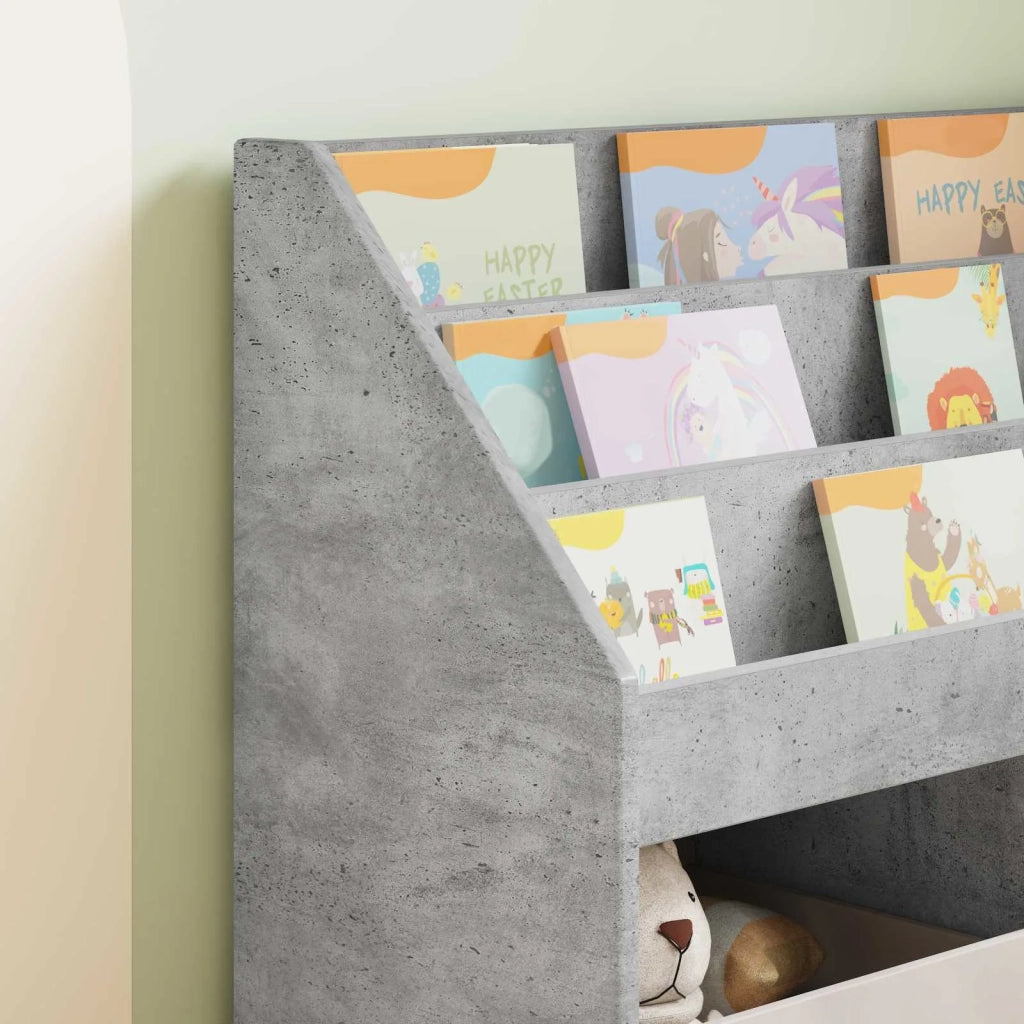 Libreria per Bambini Grigio cemento 72,5 x 29,5 x 69 cm 892382