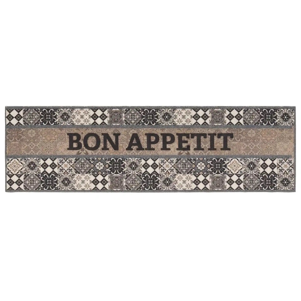 Tappeto da Cucina Grigio buon appetito 300 x 60 cm 42045724