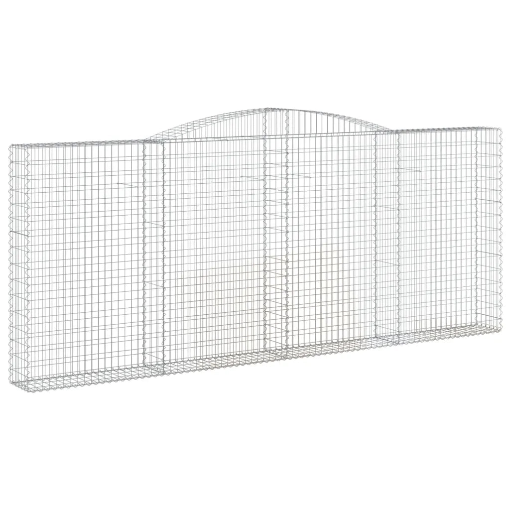 Cesti Gabbioni ad Arco 5 pz 400x30x160/180 cm Ferro Zincatocod mxl 76167