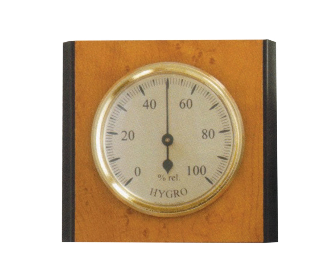 IGROMETRO IN LEGNO CM.9,5X8,5 ART.301341- MOLLER THERM- 1,0 pz
