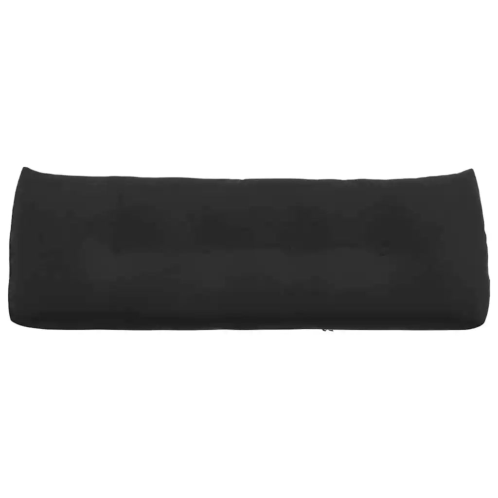 Cuscino per Schiena Nero 140 x 24 x 50 cm Velluto 42014522