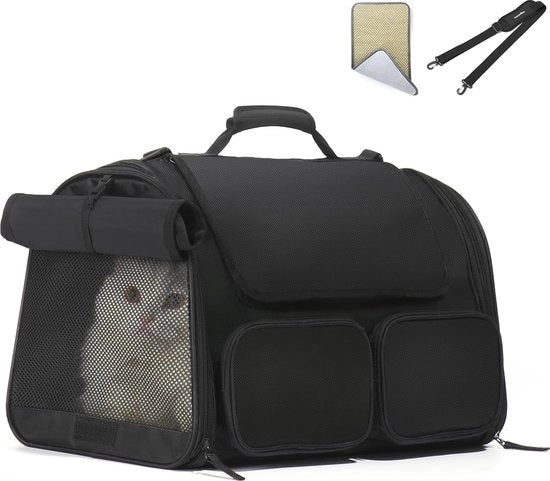 Carrello trasportabile pieghevole per gatti e cani fino a 22kg - Autorizzato dall'Ente Nazionale per l'Aviazione Civile