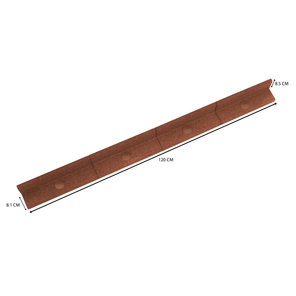 Bordura Giardino Flessibile 4x1,2m Terracotta Prato Aiuole Sentieri