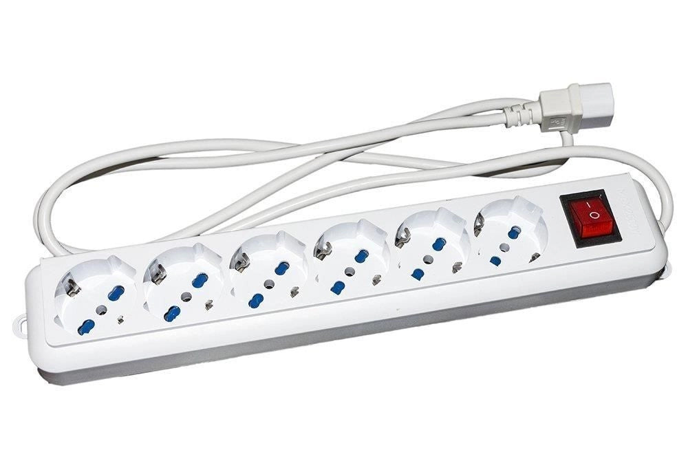 Link Accessori LKMP06C prolunghe e multiple 6 presa(e) AC Interno Bianco