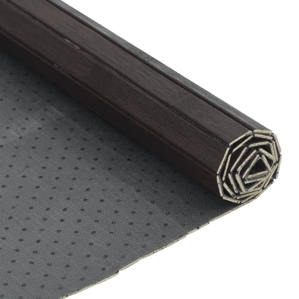 Tappeto Rettangolare Marrone Scuro 70x100 cm in BambÃ¹