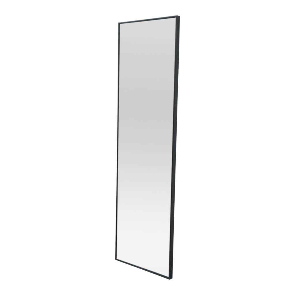 Specchio da Porta Lesina 120 x 37 cm - Nero [en.casa]