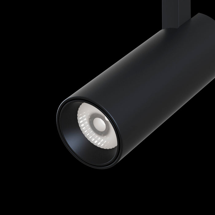 Faretto a LED per Sistema Illuminazione Binario 10W 3000K in Alluminio Focus LED  Nero