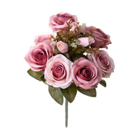 Set 3 Bouquet Artificiali Rose Anticato 39 cm