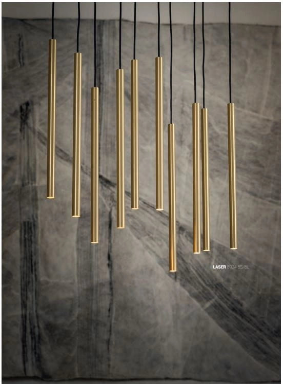 Lampadario sospeso Nowodvorski Laser ottone 10xG9 70cm