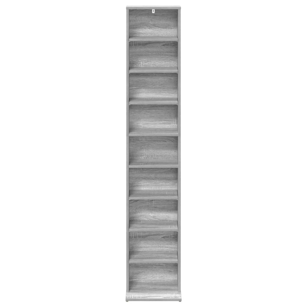 Mobile per CD Sonoma grigio 33 x 23,5 x 175 cm 8012652