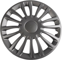 Set copricerchi auto antracite monza 16'' 4 pezzi in ABS