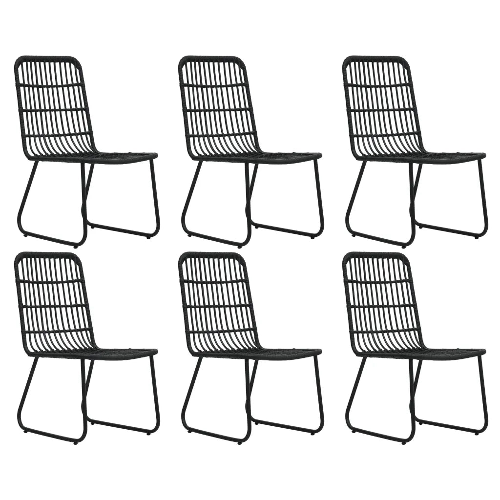 Set da Pranzo da Giardino 7 pz in Polyrattan e Vetro 3060246