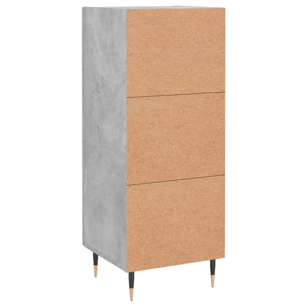Buffet credenza cassettiera mobiletto mobile contenitore organizer per cucina soggiorno salotto 34,5 x 34 x 90 cm legno ingegnerizzato grigio 02_0031899