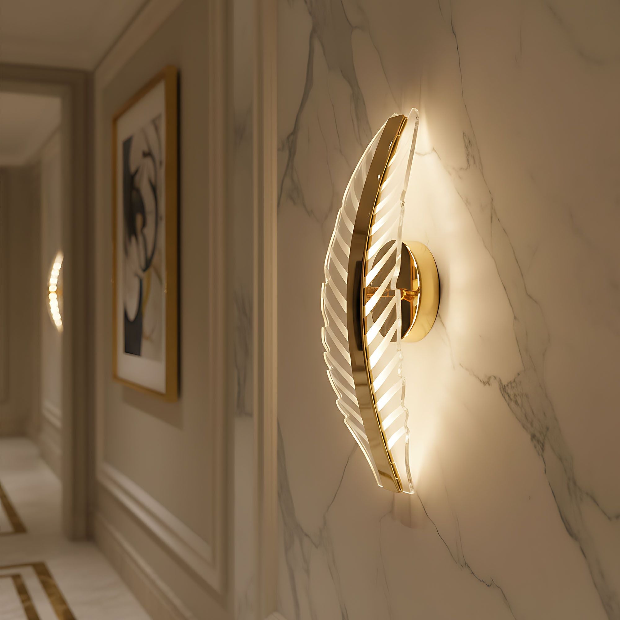 Lampada Da Parete Led G140-w Gold