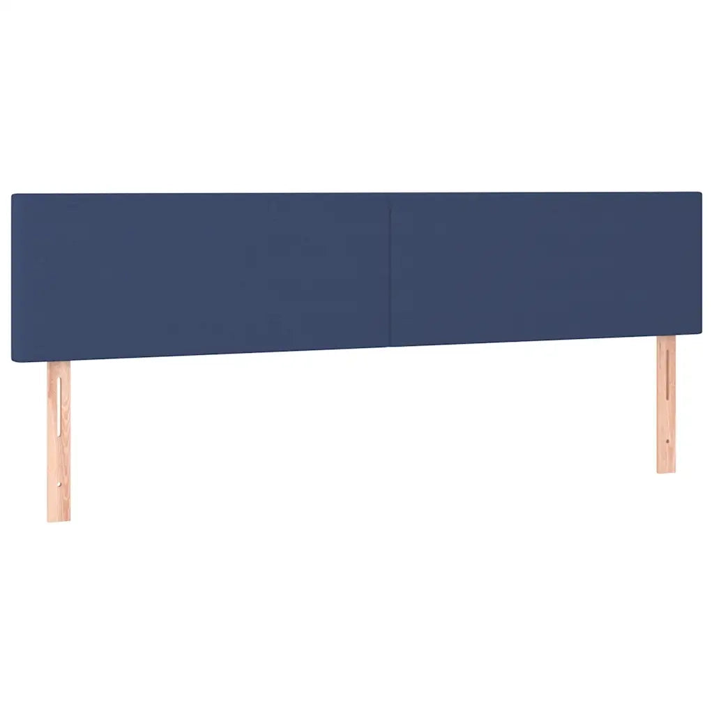Giroletto a Molle con Materasso Blu 120x190 cm in Tessuto