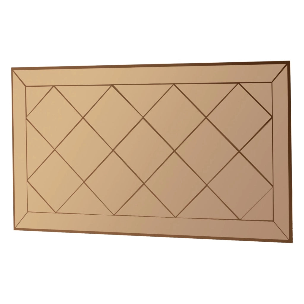 Sormano, Specchio Dettagli Geometrici, 60x120h cm Marrone Bronzo