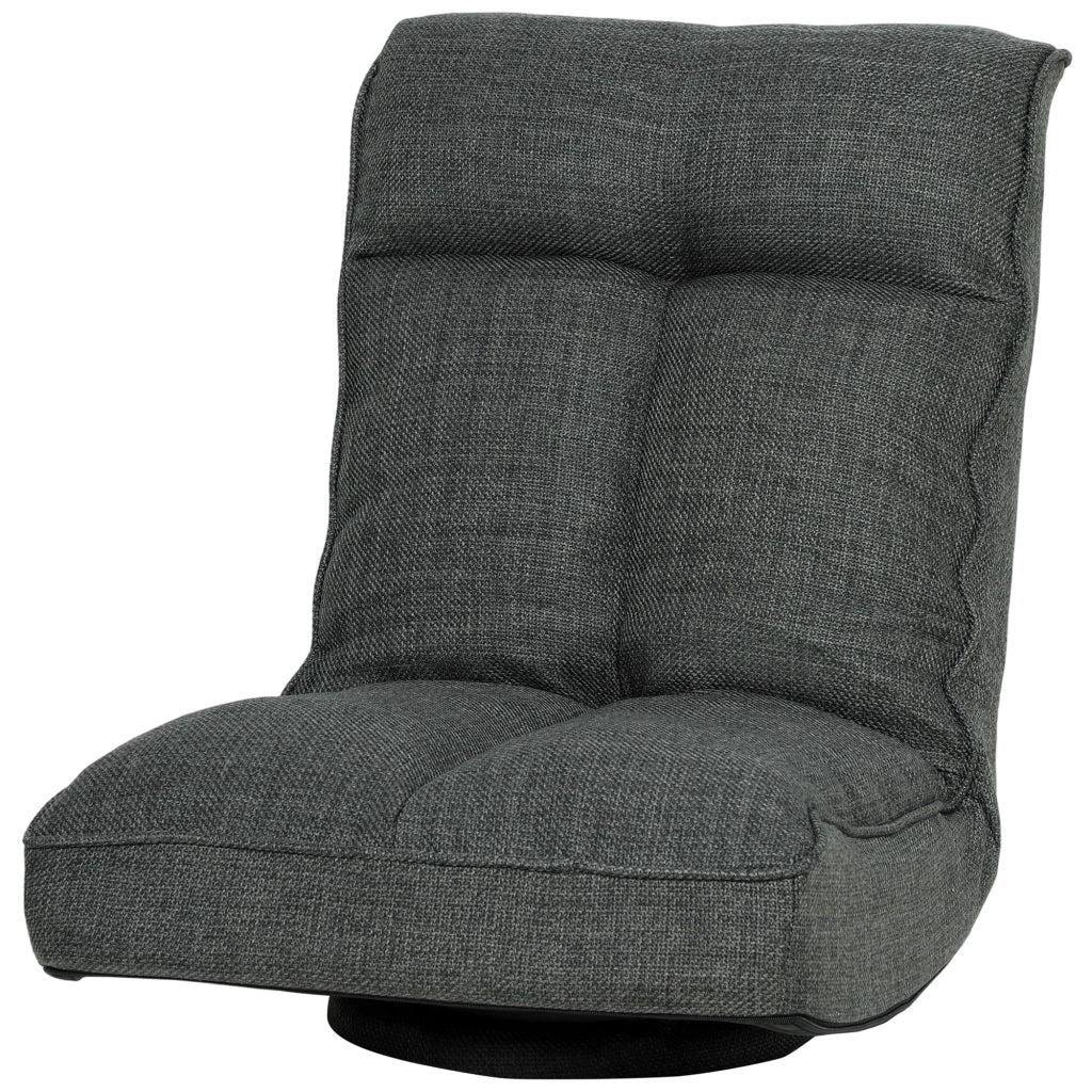 Poltrona reclinabile girevole ¨C zephmum ¨C grigio 58x107x79cm