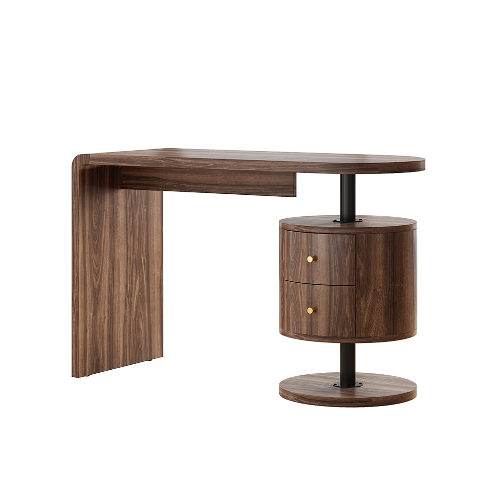 Vicco Scrivania Rovere rustico 120 x 50 cm con 2 cassetti