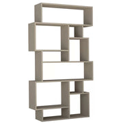 Libreria Design Moderna Scaffale 8 Ripiani 168x96x25cm Casa Ufficio Tortora