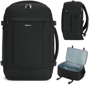 Borsa a Mano da 30L per Bagaglio a Mano, Sicura dal Furto per Viaggi con Easyjet, Dimensioni 45x36x20, Borsa da Viaggio con Porta Laptop 3D, Impermeabile, Borsa da Cabina per Uomo e Donna (Nero)