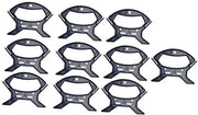 Organizzatore di cavi a 10 pezzi - Organizzatore di cavi e fili elettrici - Estensione cavo - Haspello per linee di volo - Haspello per cavi di illuminazione - Materiale plastico duraturo - Haspello per cavi