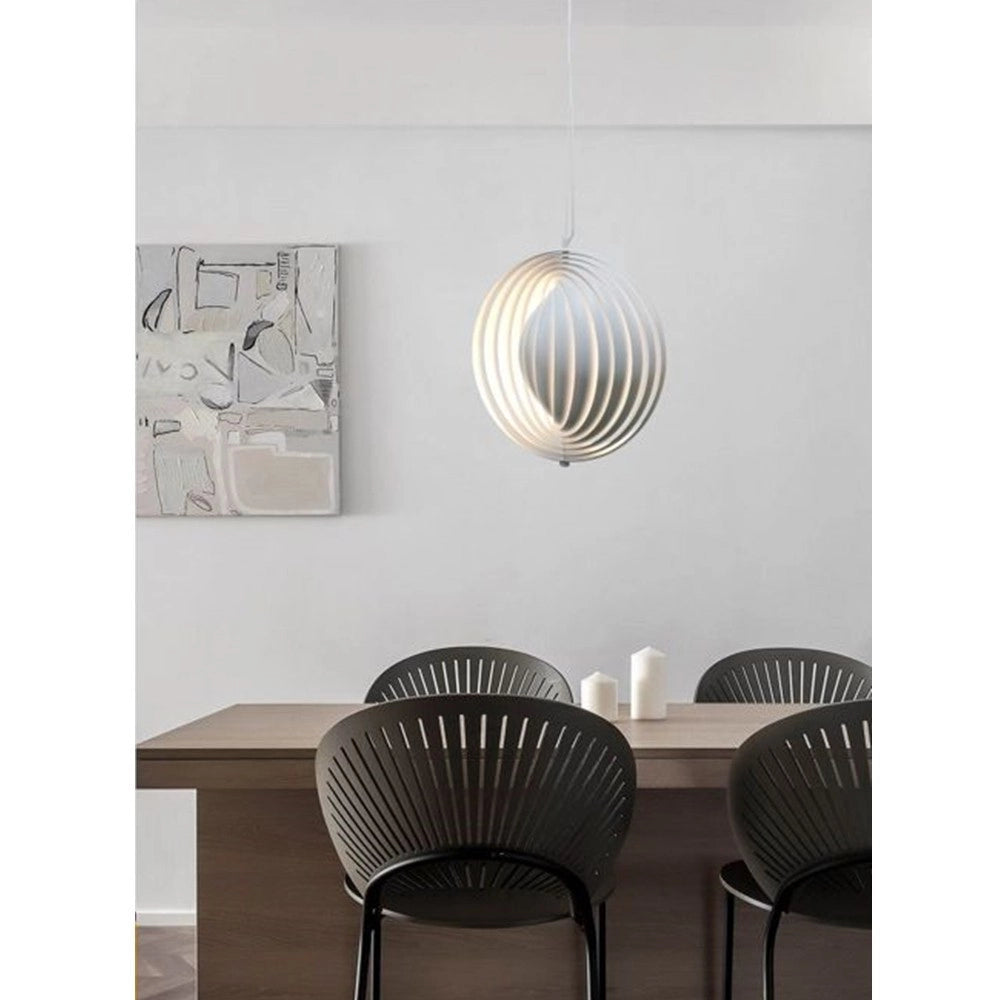 Trade Shop - Lampada A Sospensione 3d Geometrico Cerchio E27 Lampada Regolabile Pendente Lp-85b -