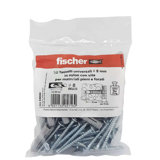 50 TASSELLI FISCHER 8MM