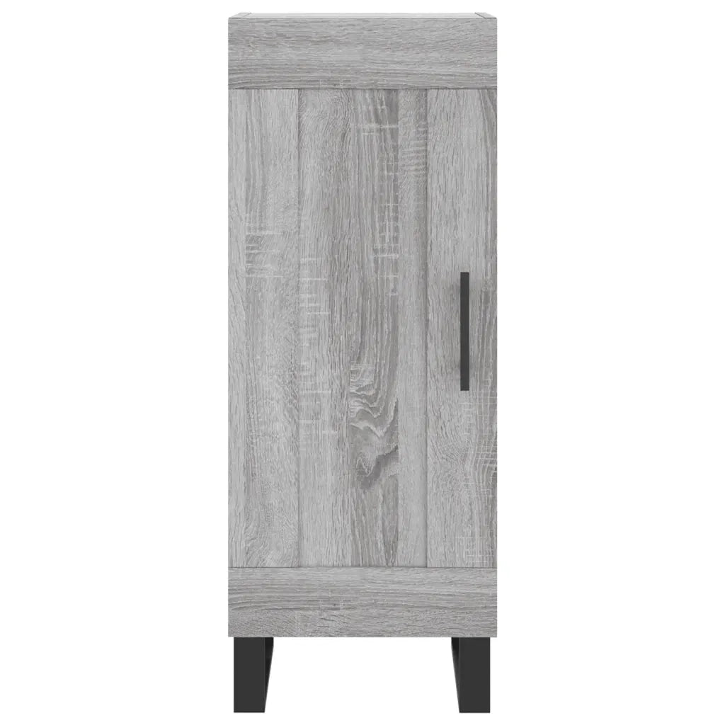 Credenza-Buffet-Armadio da cucina Grigio Sonoma 34,5x34x180 cm in Legno Multistrato 861263