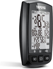 Computer per bicicletta con funzione GPS - compatibilità ANT+ - sensore di velocità wireless - display grande - ricaricabile - contachilometri - impermeabile